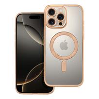 ELECTRO MAG COVER dėklas suderinamas su MagSafe iPHONE 16 Pro Max auksinis