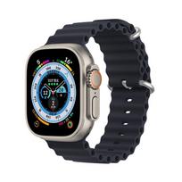 DUX DUCIS OCEAN WAVE silikoninė apyrankė Apple Watch 38 / 40 / 41 mm grafito spalvos