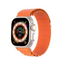 DUX DUCIS GS nailono dirželis Apple Watch 42 / 44 / 45 / 49 mm oranžinis