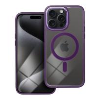 COLOR EDGE MAG COVER dėklas suderinamas su MagSafe IPHONE 15 Pro Max tamsiai violetinės spalvos