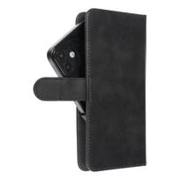 Universali knygos dėklas COMMON dydis L IPHONE 6 PLUS / 7 PLUS / 8 PLUS / XS MAX / 11 PRO MAX / SAMSUNG S20 FE / S21 FE / S10 PLUS / A10 / A32 / A54 / XIAOMI 12 LITE / HUAWEI P30 PRO juodas