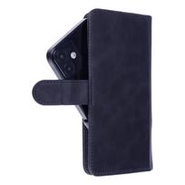 Universalus knygos dėklas COMMON dydis L IPHONE 6 PLUS / 7 PLUS / 8 PLUS / XS MAX / 11 PRO MAX / SAMSUNG S20 FE / S21 FE / S10 PLUS / A10 / A32 / A54 / XIAOMI 12 LITE / HUAWEI P30 PRO tamsiai mėlynas