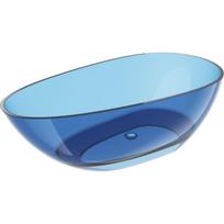 Mexen Glass džinsinio stiliaus laisvai stovinti vonia, permatoma 170 x 85 cm, chromuotas kamštis - 58061708507