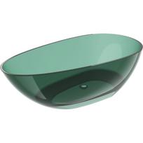 Mexen Glass teal laisvai stovinti permatoma vonia 170 x 85 cm, chromuotas kamštis - 58061708511