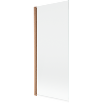 Mexen Mist vonios pertvara 1-durų 80 x 150 cm, permatoma, šlifuotas varis - 8A9-080-001-65-00