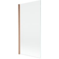 Mexen Mist vonios kambario pertvara, 1-durys, 90 x 150 cm, permatomas, šlifuotas varis - 8A9-090-001-65-00