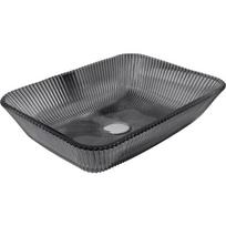 Mexen Tiva stiklo praustuvo ant stalo 46 x 33 cm, juodas - 24184670