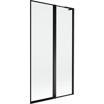 Mexen Mist L vonios ekrano dvisparnė durų sistema dešinė 100 x 150 cm, juodas rėmas, juoda - 8A9L-100-011-70-70-P