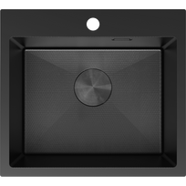 Mexen Solix plieninė kriauklė vienos kameros 500 x 450 mm, juoda HC - 6402501000-70HC