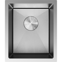 Mexen Trixo nerūdijančio plieno 1 skyrelio plautuvė 370 x 440 mm, inox HC - 6412371000-01HC