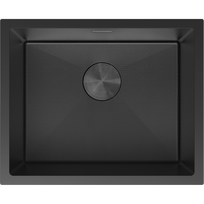 Mexen Trixo plieninė vienos kameros kriauklė 540 x 440 mm, juoda HC - 6414541000-70HC