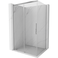 Mexen Rox slankiojančios dušo durys 130 x 90 cm, skaidrios, chromas - 8C2-130-090-01-00