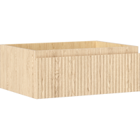 Mexen Rivel vonios spintelė po praustuvu 60 cm, 1 stalčius, gofruotas, ąžuolas - 91A20-06023-1-BF81