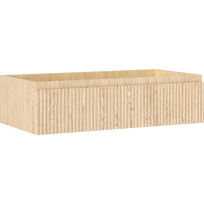 Mexen Rivel vonios veidrodis po kriaukle 90 cm, 1 stalčius, gofruotas, ąžuolas - 91A20-09023-1-BF81