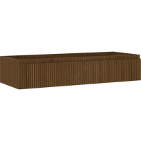Mexen Rivel vonios kambario spintelė po kriaukle 120 cm, 1 stalčius, griovelis, riešutas - 91A20-12023-1-BF86