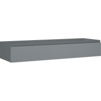 Mexen Rivel vonios spintelė po praustuvu 140 cm, 1 stalčius, rifliuota, grafito matinė - 91A20-14023-1-BF66