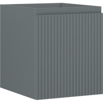 Mexen Rivel vonios spintelė po kriaukle 40 cm, 1 stalčius, rifliuota, pilkai matinė - 91A20-04047-1-BF66