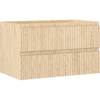 Mexen Rivel vonios spintelė po kriaukle 80 cm, 2 stalčiai, grioveliais, ąžuolas - 91A20-08047-2-BFF81