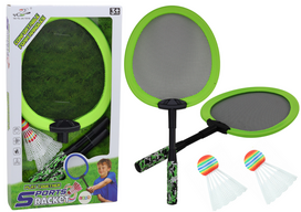Lean Toys Badmintono raketės rinkinys (2 vnt.) su skrajukais