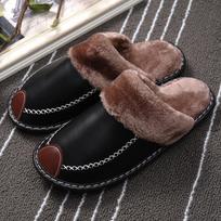 Užsisakykite vienu dydžiu Jaukios vyriškos/moteriškos šlepetės Fuzzy Soft Patogios šiltos šlepetės žieminiai namų batai 39-40 juoda