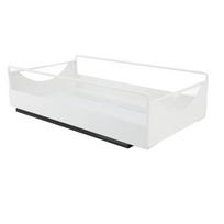 Ištraukiamas spintelės organizatorius, anglinis plienas, sklandus slydimas, tylus ištraukiamas sandėliuko lentynos, vonios spintai Medium white