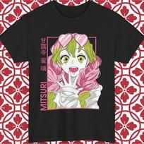 Demon Slayer Anime Marškinėliai Mitsuri Kanroji Hashira Kimetsu no Yaiba Visų Dydžių 2XL