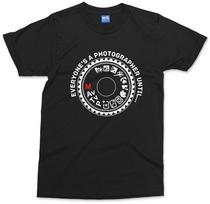 Funny Photography T-shirt Vintage Manual Camera Hobby Tee Photographer Gift Top M