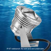 12V 10W RGB Aquarium LED Spotlight Lamp for Fish Tank Pool Garden Underwater Type 1