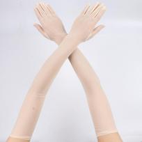 55CM Seksualios Nėrinės Plonos Tuščiavidurės Skaidrios Ilgos Pirštinės Kvėpuojančios Tinklinės Moterys Vyras Sceniniai Pasirodymai Šventė Cosplay Tamprumas One Size
