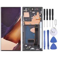 „Samsung Galaxy Note20 Ultra 5G SM-N986B“ 6,67 colio OLED skystųjų kristalų ekrano skaitmeninimo įrenginio pilnas komplektas su rėmeliu (Juoda) juoda