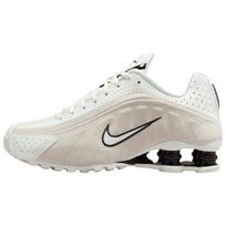 Nike Shox R4 Shock Absorbers Slip Resistant Low top Running Shoes Women's White Sneakers HQ7739-100 36.5 balta