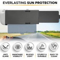 Universal Car Sun Visor Sunshade Extendable Anti-glare Block Retractable Black