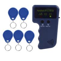 Nešiojamas RFID ID kortelių kopijuoklis, raktų skaitytuvas, rašytuvas, dublikatorius 125 kHz + 5 vnt. žymų