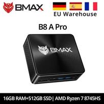 BMAX B8A Pro AMD Ryzen 7 8745HS procesorius AMD Radeon 780M 16GB 512GB SSD Windows 11 WiFi Bluetooth USB HDMI type-c