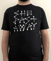 CAMISETA SHE PAST AWAY Marškinėliai, Muzikos Grupė Roko Punk Goth Metal Unisex Te 3XL
