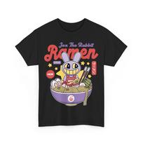 Jax Violetinis Triušis Ramen Unisex Marškinėliai.  Nuostabus skaitmeninis cirkas. 3XL