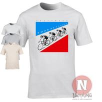 Kraftwerk Tour de France marškinėliai 80-ųjų electro edm vokiški S