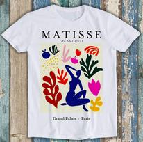 Matisse Grand Palais Paryžius Iškirptukų paroda Juokinga dovana Marškinėliai T marškinėliai M2717 M
