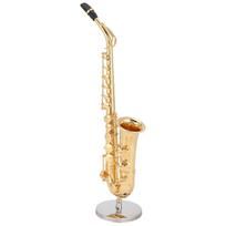 Saxophone Ornaments Miniature Decoration Mini Musical Instrument Model Gift Craft 19cm