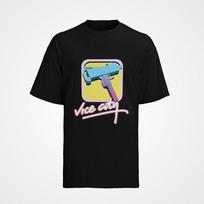 Juokingas GTA 6 posakis Žaidimai Vice city ginklas Medvilninis marškinėlis Vyrams S