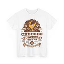 Chocobo Coffee Vintage Unisex T-Shirt. Final Fantasy Video Game. Cactuar. Moogle 4XL