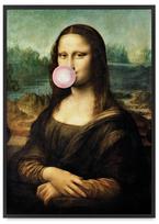 Plakatas portretas mona lisa su balionu pop art 21x30 cm