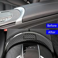 Automobilio centrinės konsolės dėžutės apdailos dangtelis Mercedes C klasės W205 GLC X253 2015-2020