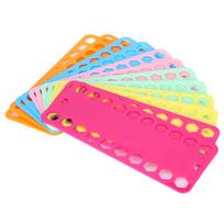 12Pcs Cross Stitch Threads Organizer 20‑Holes Plastic Floss Bobbin Thread Winding Board