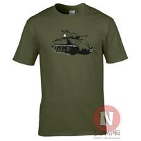 M4 Sherman tank WW2 allies World war two history t-shirt USA World of war Tanks L