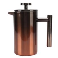 Prancūziškas presas kavos ir arbatos virimo aparatas su filtru, dvigubo sluoksnio 304 nerūdijančio plieno, gradientinis rampos skirtas Type 2 black