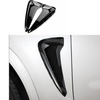 2Pcs Black Side Wing Air Flow Fender Intake Vent Cover For BMW X5 F15 2014-2017