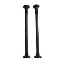 Nerūdijančio plieno virtuvinio kriauklės atraminės kojelės, reguliuojamas aukštis 30–80 cm 35-50CM Black