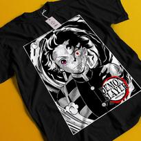 Demon Slayer Shirt Tanjiro Tshirt Nezuko T-Shirt Muzan Doma Tee Inosuke Zenitsu XL