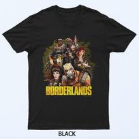 Borderlands Viso Aktorių Koliažas Su Logotipu Vaizdo Žaidimų Marškinėliai 4XL